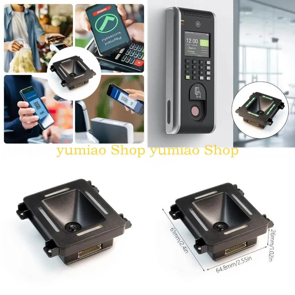 

587B Scanners Scanners USB встроенный QR -код сканеров последовательный порт порта -штрих -код для автоматического сканирования