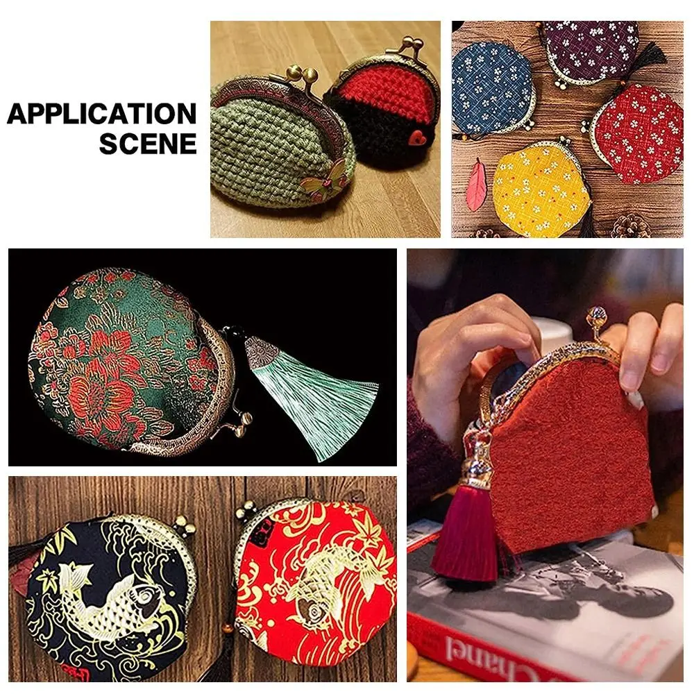 إطار محفظة معدني صغير قبلة المشبك حقيبة الأجهزة خمر محفظة المشبك إطار حقيبة إطار مشبك حقيبة صنع #1