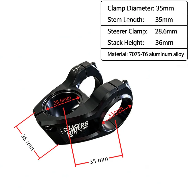 potence-de-vtt-cs1-loose-riders-35-mm-cnc-haute-resistance-pour-vtt-de-descente-freeride-et-dirt-jump