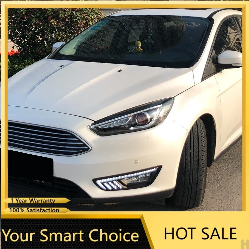 

Demon Eyes Style Car Front Lamps For Ford Focus 2015-2018 LED Auto Headlights Assembly Upgrade Projector Lens Tool Accessories