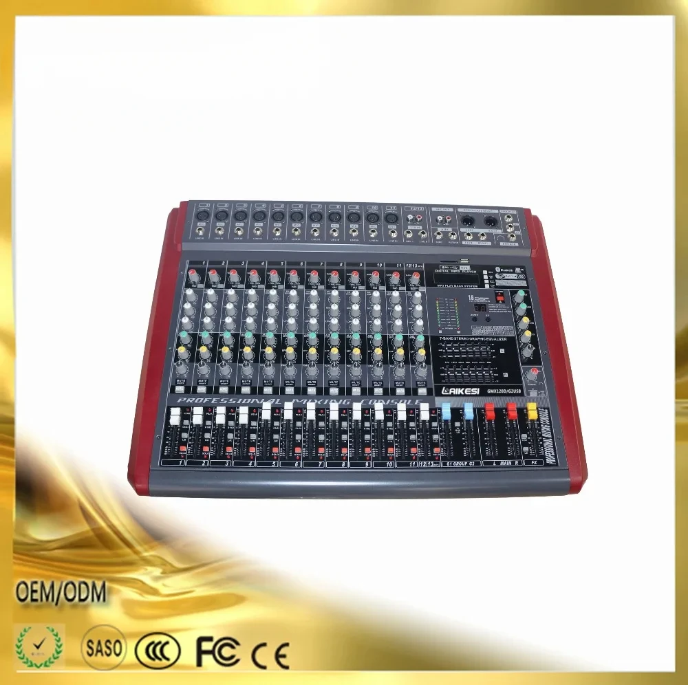 16DSP Professional Audio Powered Mixer 11 Mono + 1 Stereo 350WX2/4R Power Mixer USB Connectivity for Live Events, Concerts