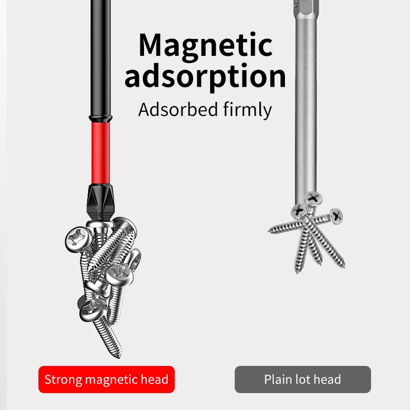 K5 Strong Magnetic Screwdriver Drill Bit Non-slip Shockproof Phillips Cross Head Impact Resistant Bits Electric Screwdriver Tips