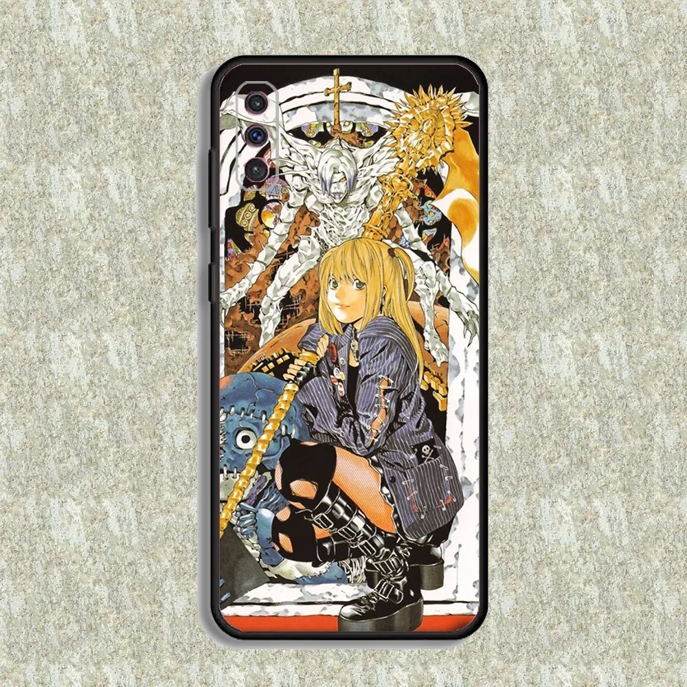 Amane D-Death Misa N-Note Phone Case For Samsung S23,23,22,30,21,10,9,Note20 Ultra,Lite,Ultra,5G,Plus,FE,Black Soft Case