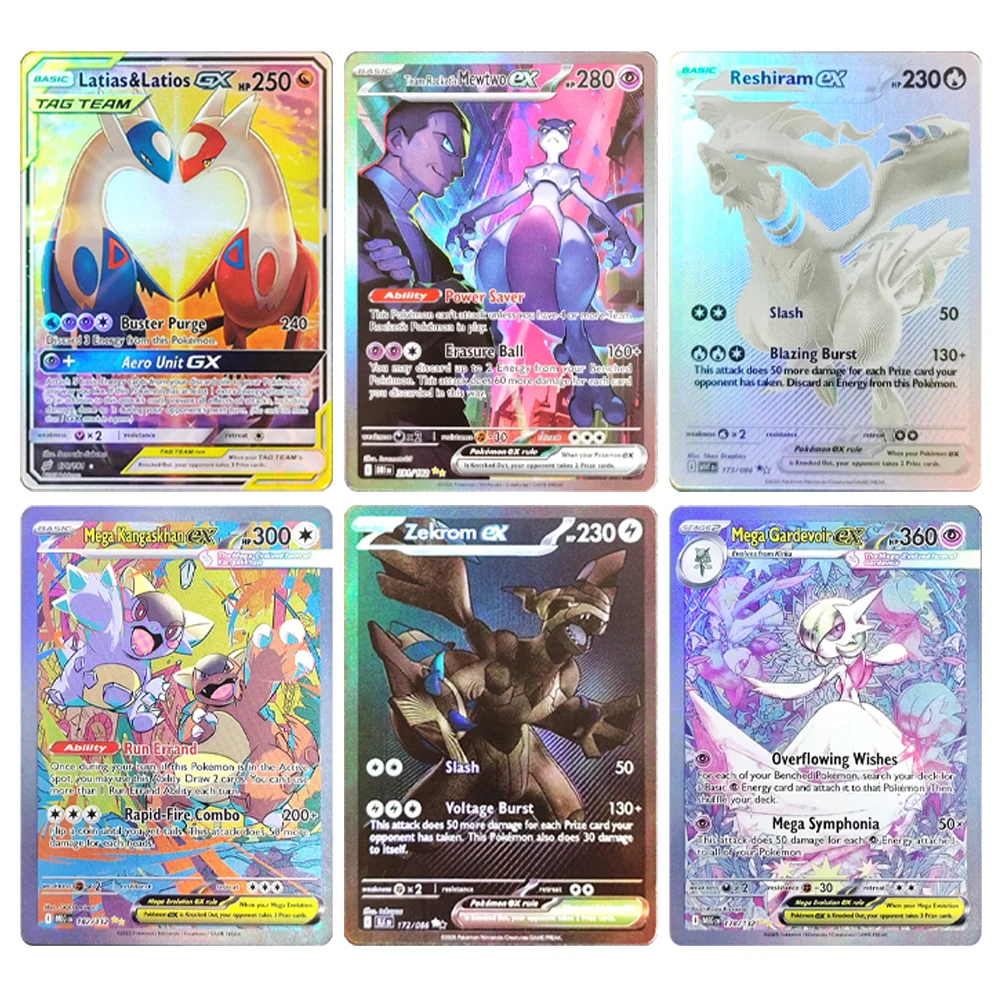 Pokemon ptcg anime cartão inglês pikachu charizard minikyu ruiram latia lucario anime jogo cartas colecionáveis presente brinquedo