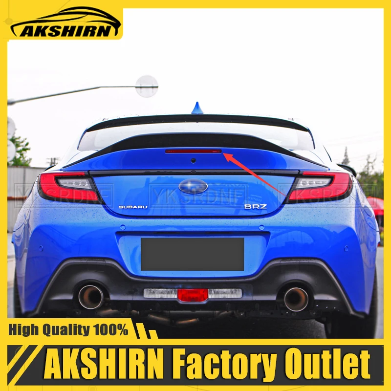 For TOYOTA ZA86 GR86 For Subaru BRZ ABS UNPAINTED /GLOSSY BLACK Spoiler REAR WING TRUNK LIP SPOILERS High Quality 2021 2022