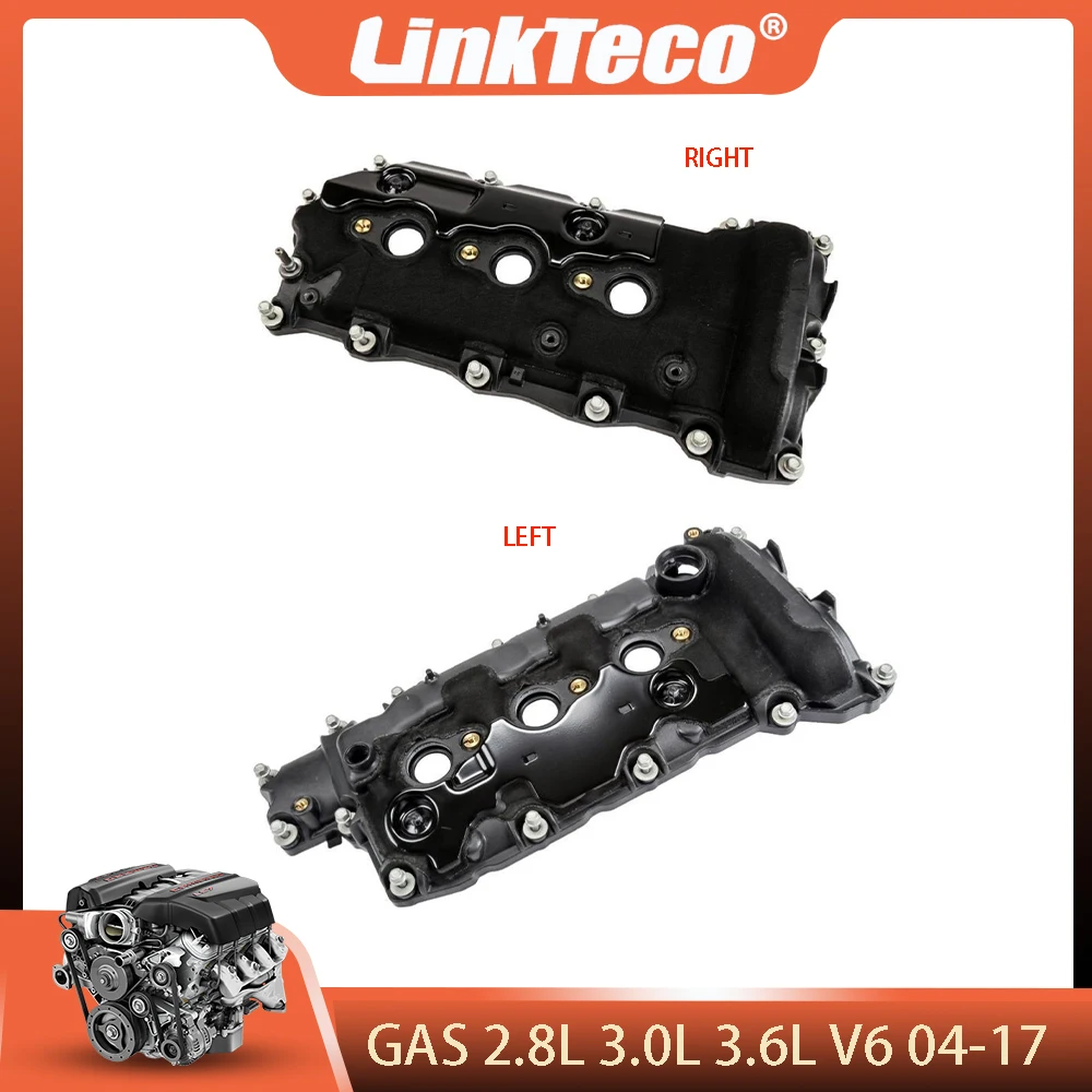 

Engine Parts Right&Left Valve Cover Fit 2.8L 3.0L 3.6L V6 GAS For 04-17 BUICK CADILLAC CHEVROLET GMC PONTIAC SAAB SATURN SUZUKI