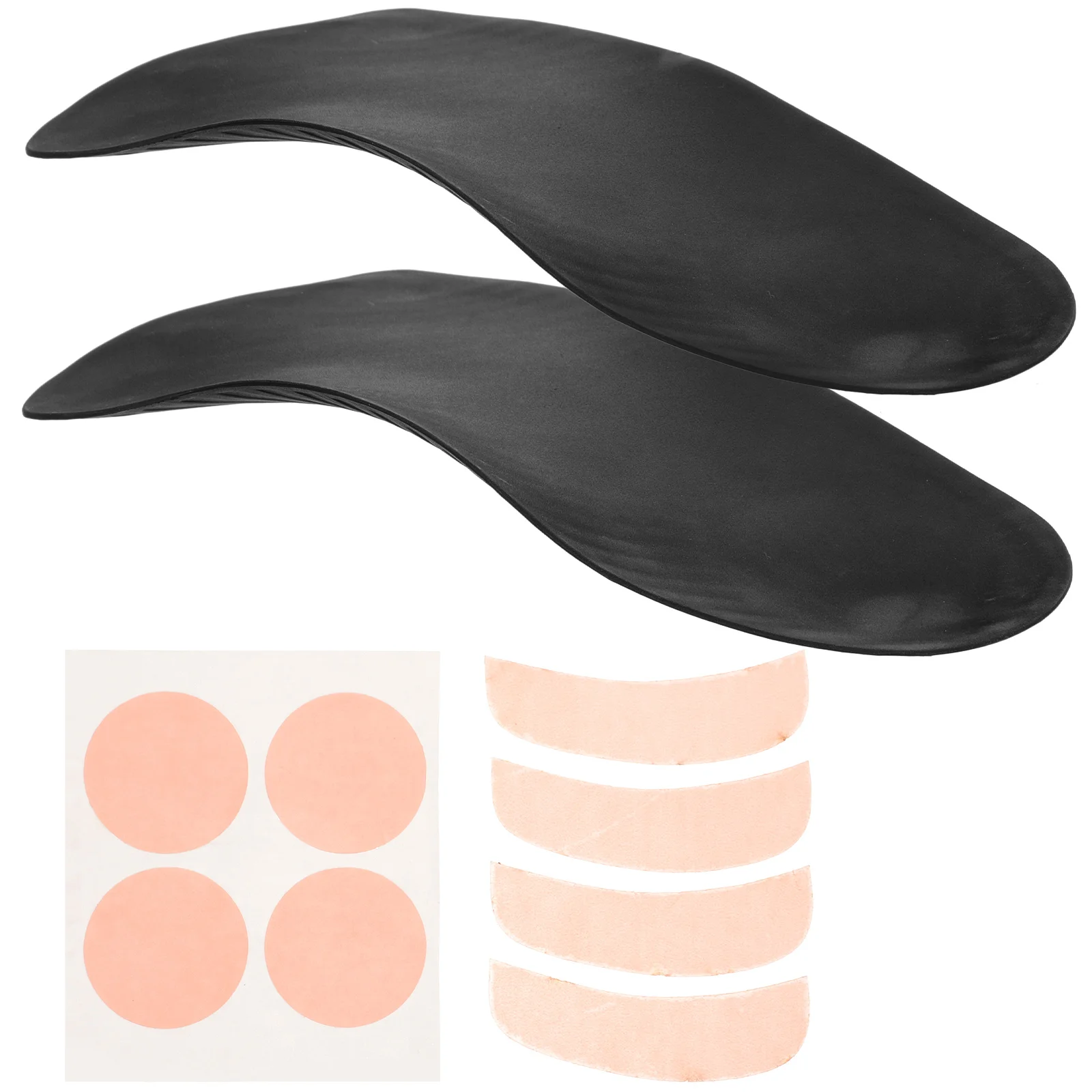 

Practical Black Insoles for Fallen Arches Correction Foot Arch Pad Comfort Supports Premium Materials Anti Skid Reusable