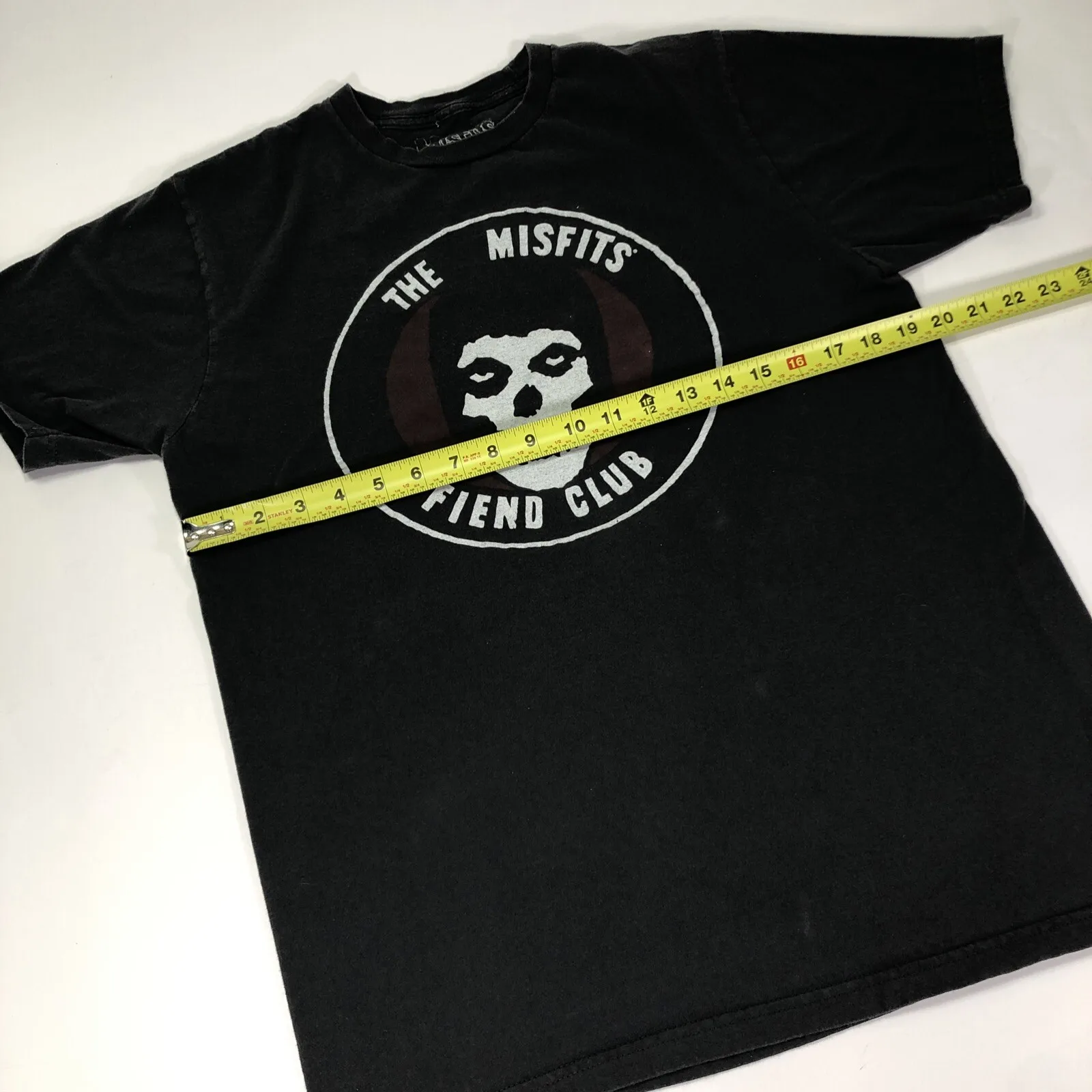 تي شيرت برسومات عتيقة بشعار Misfits Fiend Club Crimson Ghost للجنسين