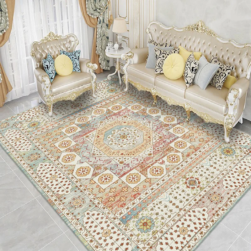 

Retro printed carpets for living rooms and bedrooms, home decoration for living rooms and bedrooms