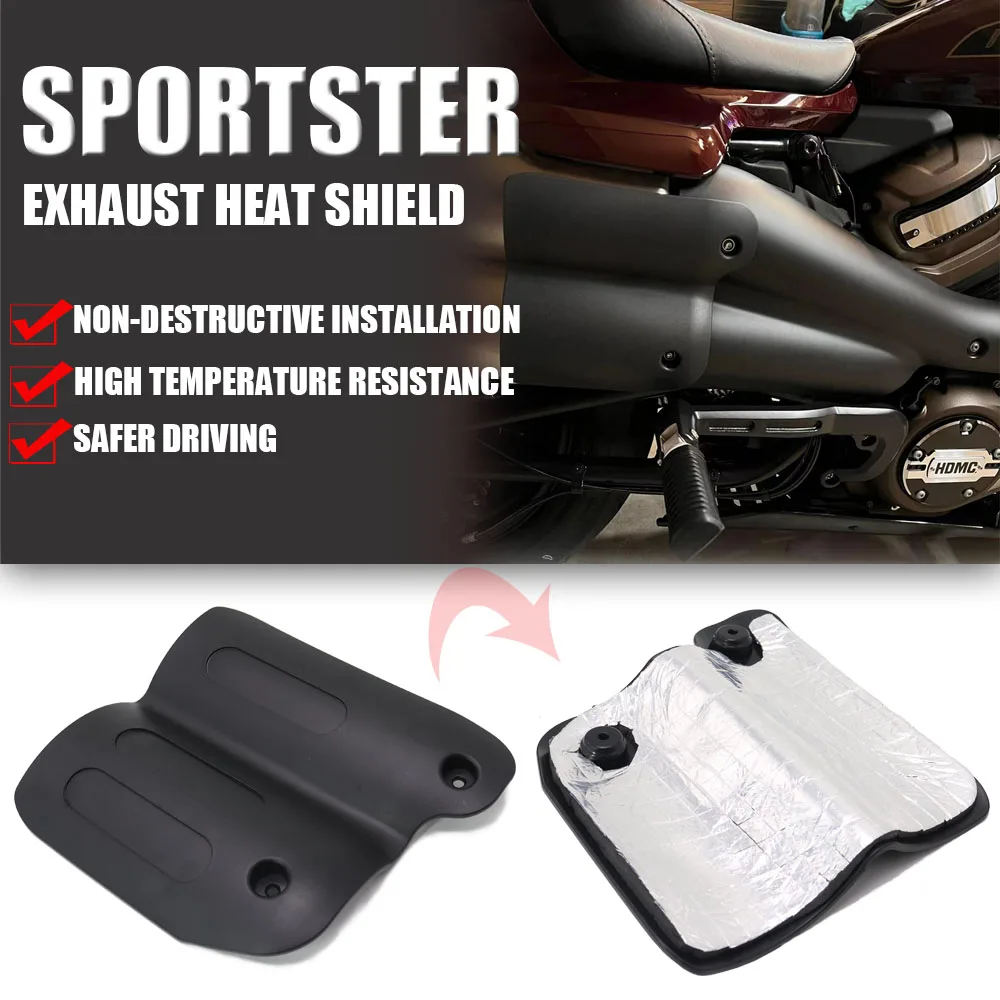 2022 NWE Motorcycle Black Rear Passenger Heat Shield Deflector Cover FOR Sportster S 1250 RH1250 RH 1250 2021 2022