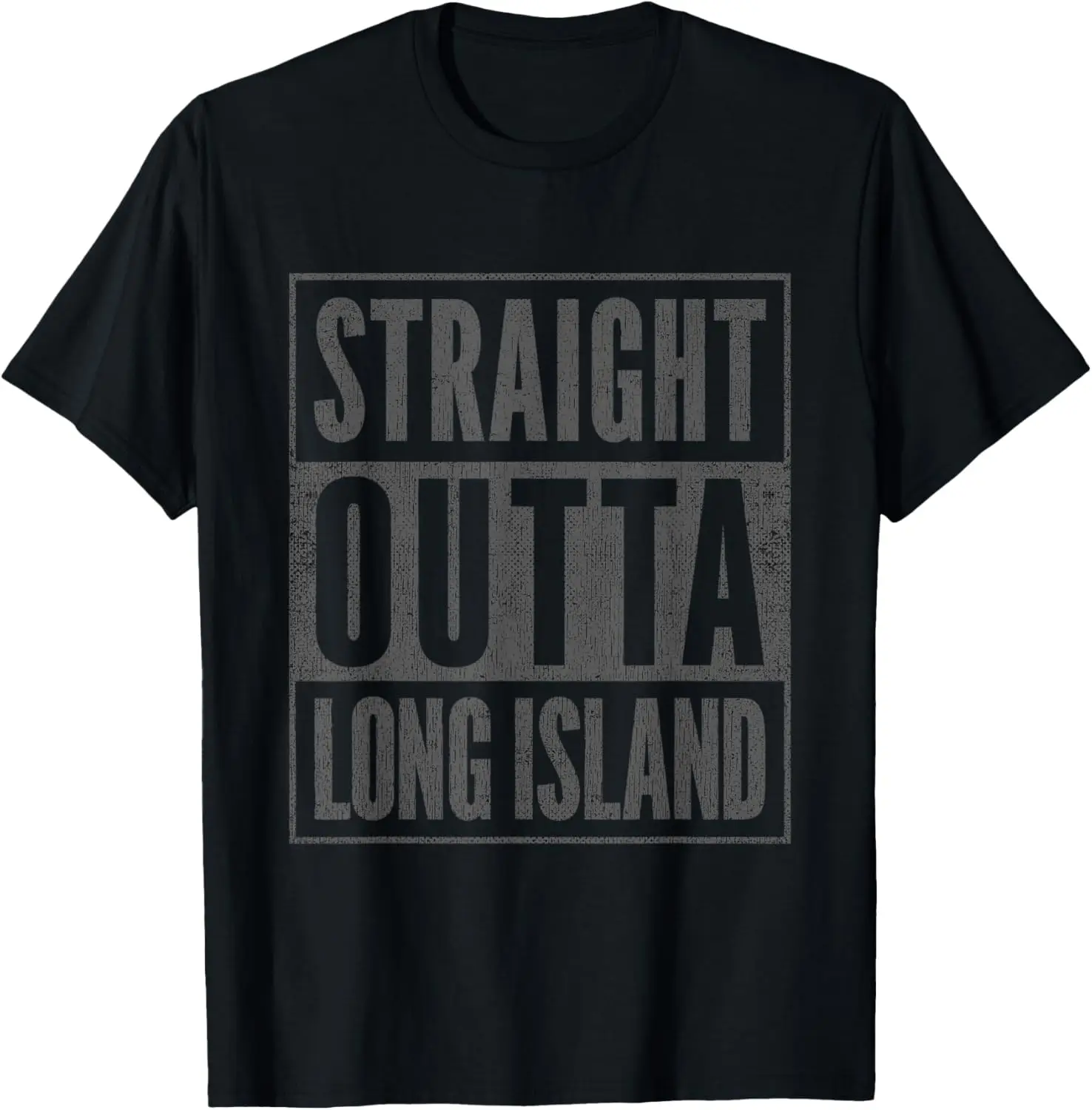 

Забавная сувенирная футболка Long Island Straight Outta Long Island