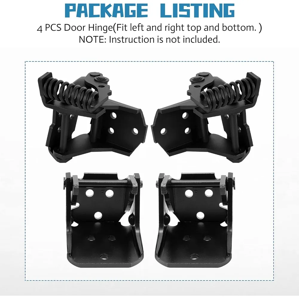 مجموعة مفصلات الباب لسيارات شيفروليه مونتي كارلو SS EL Camino Regal G-Body لسيارات 1978-1988، وصلات علوية وسفلية ببابين، متوافقة مع #5