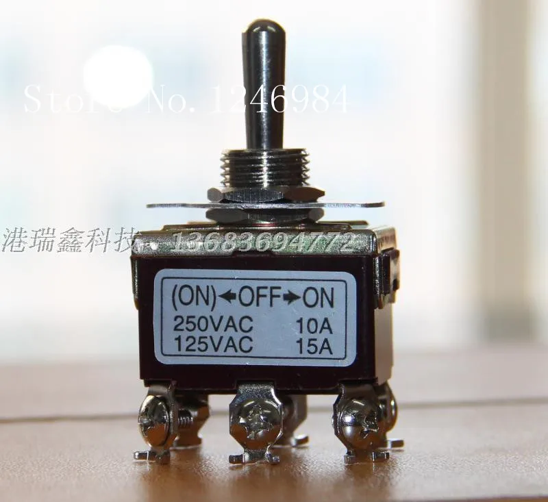 

[SA]M12 Dual trigger reset big six-foot stalls single toggle switch toggle switches 706-2A Taiwan Deli Wei--20pcs/lot