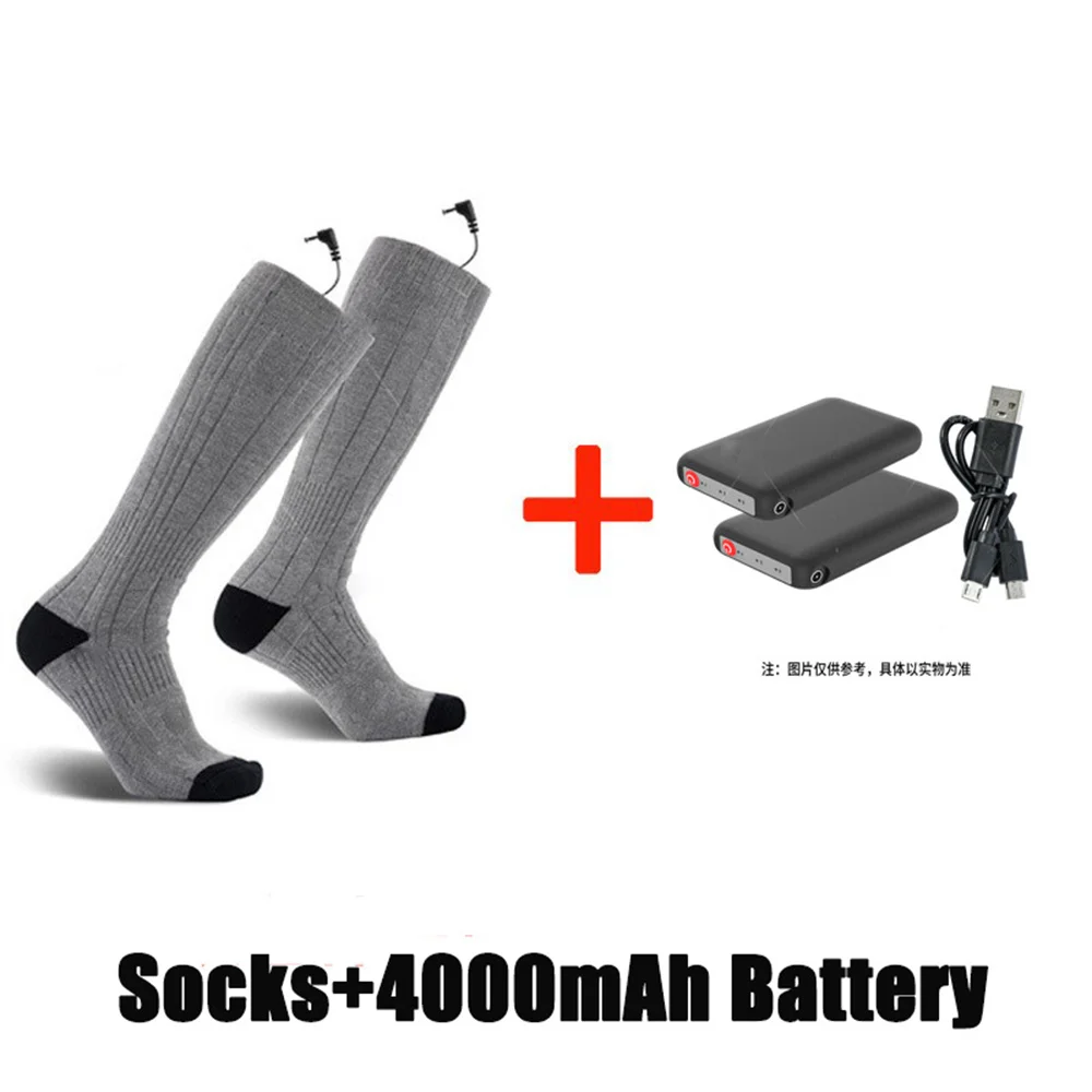 Electric Socks Are Rechargeable and Electrically  Winter Outdoor Sports Heated Three-Speed Temperature Control Comfortable