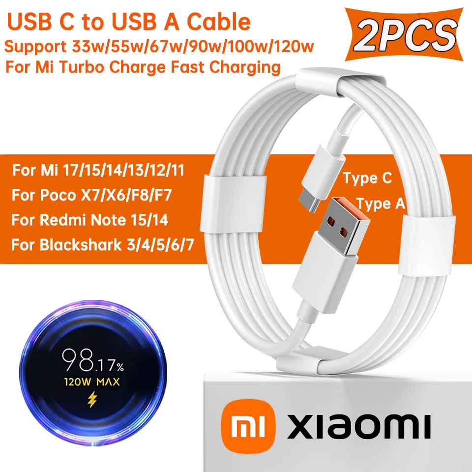 XIAOMI純正USB Type-Cケーブル 120W 100W 90W 67W 45W ターボ急速充電