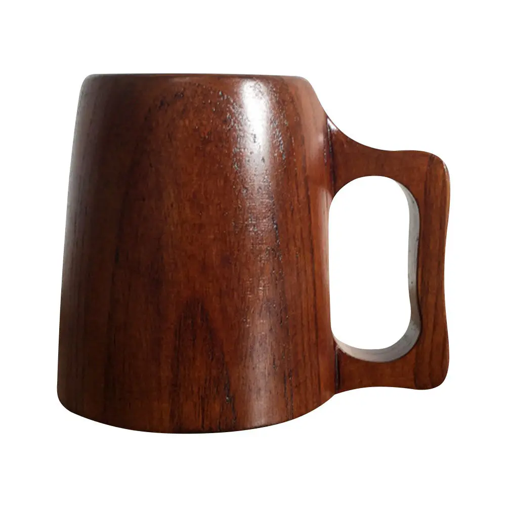 

Wooden Coffee Mug Office Household Water Cup Men Drinking Rustic Eco-Friendly Wood Material Coffee Cup Men Water Mug
