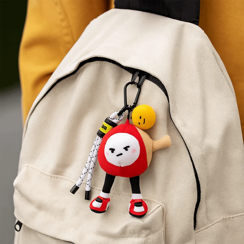 PP Cotton Plush Table Tennis Plush Toy Collection Comfortable Table Tennis Doll Pendant Hanging Fluffy Sports Plush Keychain