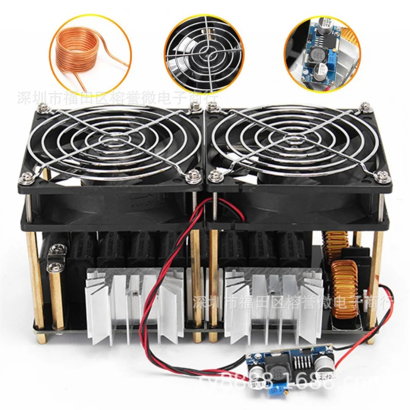 4TubeZVS High PowerzvsLow Pressure Induction Heating Radio Frequency Heating Quenching,1800WHeating plate Robot