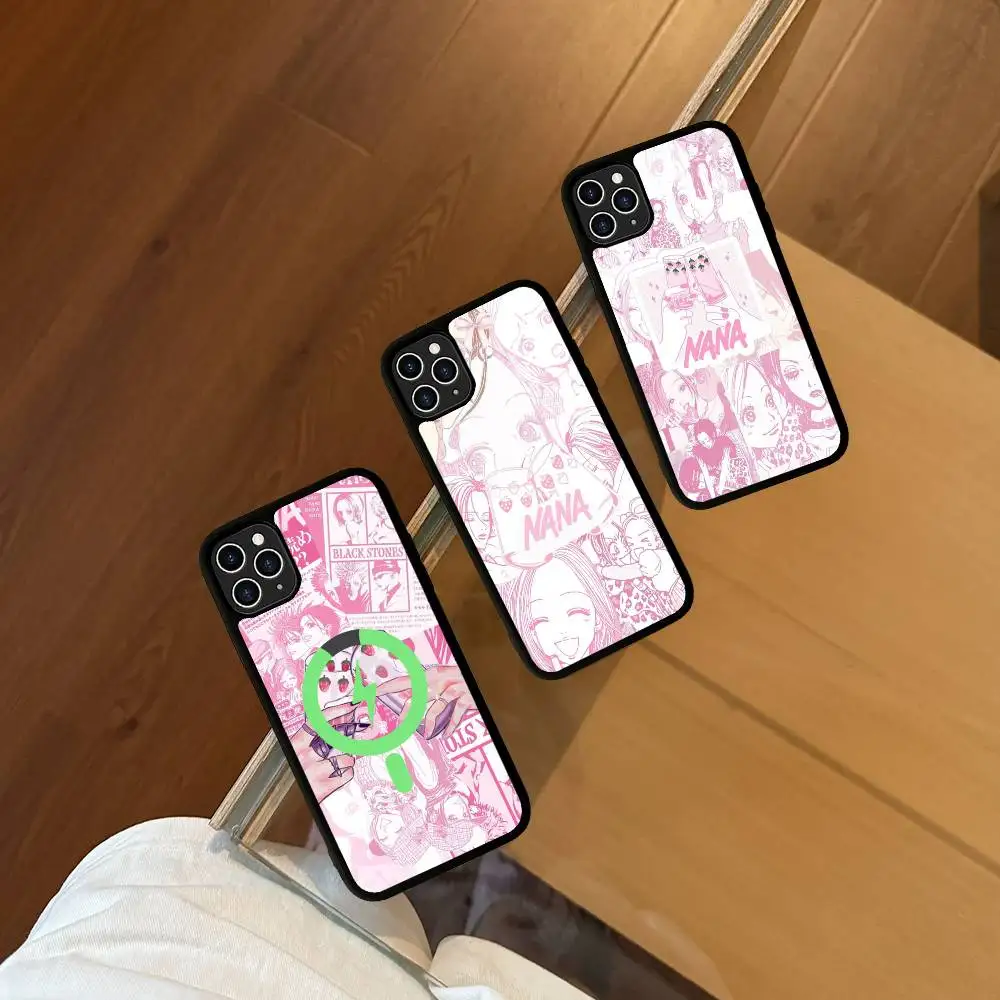 Japanese Anime NANA Phone Case For IPhone 16 15 14 13 12 11 17 Pro Max Plus Magnetic Wireless Cover