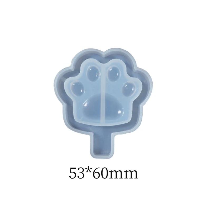 DIY Cat Claw Pendant Resin Crystal Silicone Mold Quicksand Beverage Cup Pendant Keychain Pendant Epoxy Mold Jewelry Handmade
