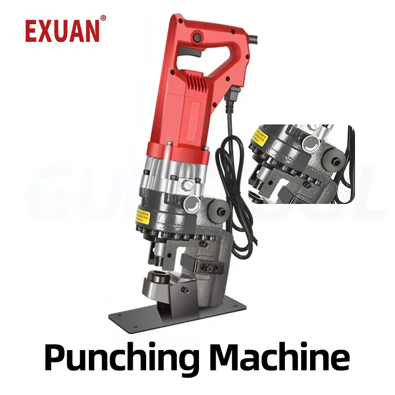 Stainless Steel Electric Punching Machine Angle Channel Steel Hydraulic Cutting Machine Handheld Type Backpunching Drilling Tool