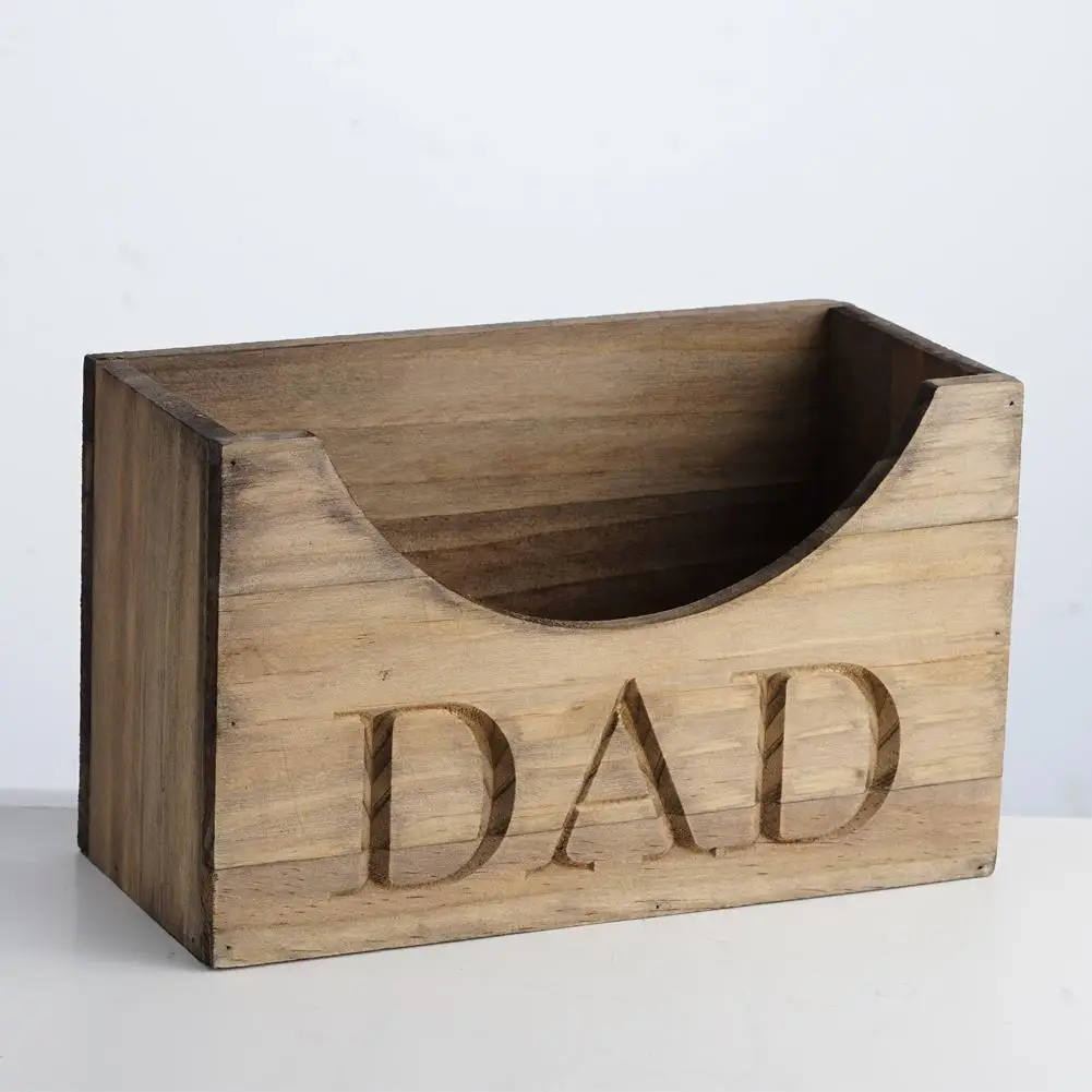 Wooden Dad Hat Holder Box Hat Storage Rack Caps Organizer Hat Stand Display For Bedroom Dad Grandpa Father's Day Gift