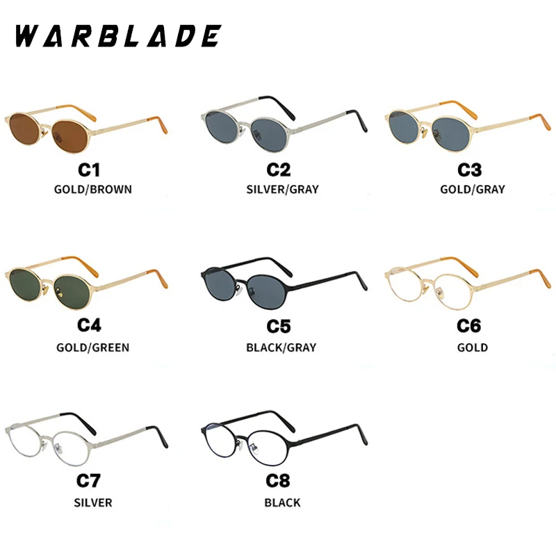 جديد فاخر صغير البيضاوي الشرير إطار معدني النظارات الشمسية النساء الهيب هوب تصميم النظارات الشمسية الذكور القيادة السفر نظارات UV400 lrest Mujer