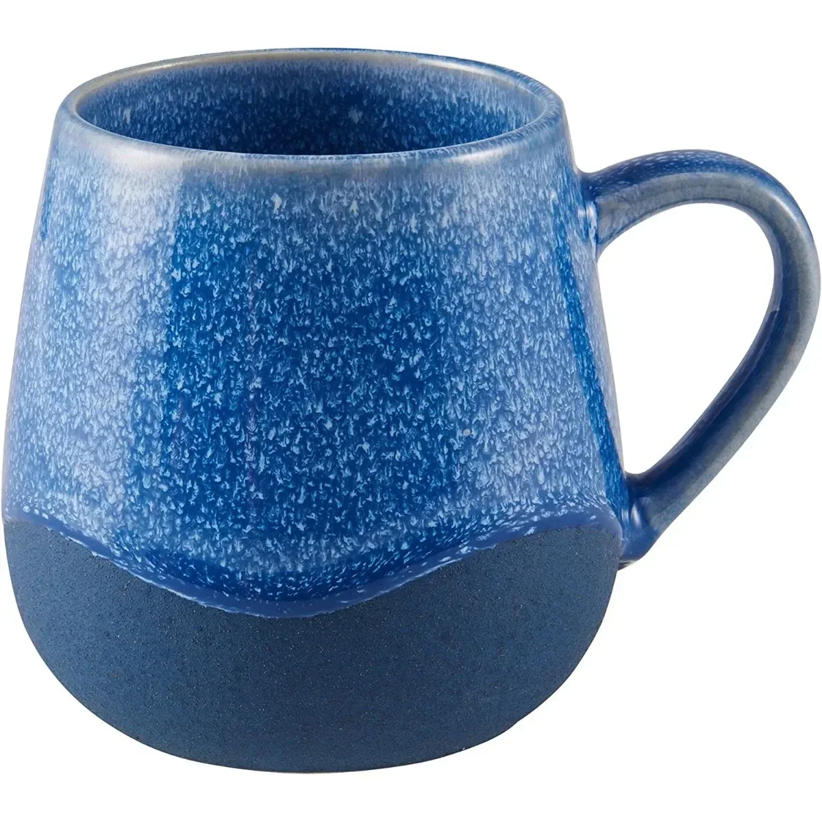 6個セット リアクティブグレーズ ストーンウェア マグカップ、16オンス クレイマグ 3色展開、食器洗い機・電子レンジ対応 コーヒー・紅茶用