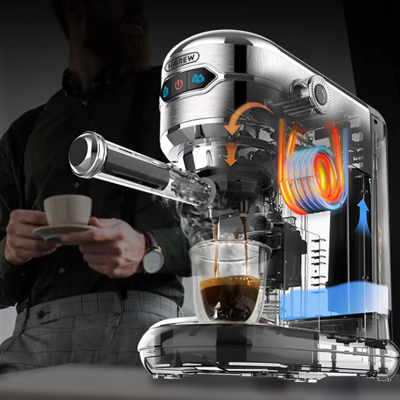 カフェテラコーヒーメーカー,半自動,超薄型,エスプレッソ,カプチーノ,お湯,h11用