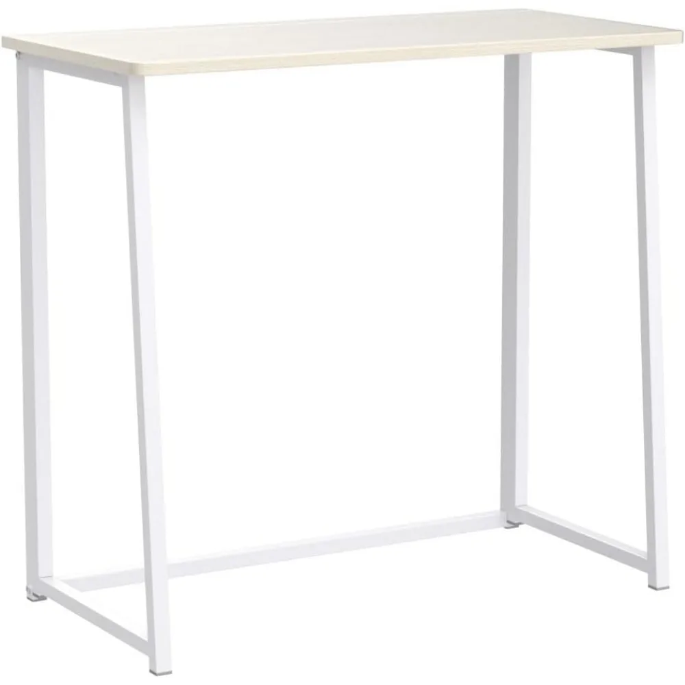 Small Foldable Desk 31.5" for Small Spaces,Space Saving Computer Table Writing Workstation for Home Office,Easy Assembly