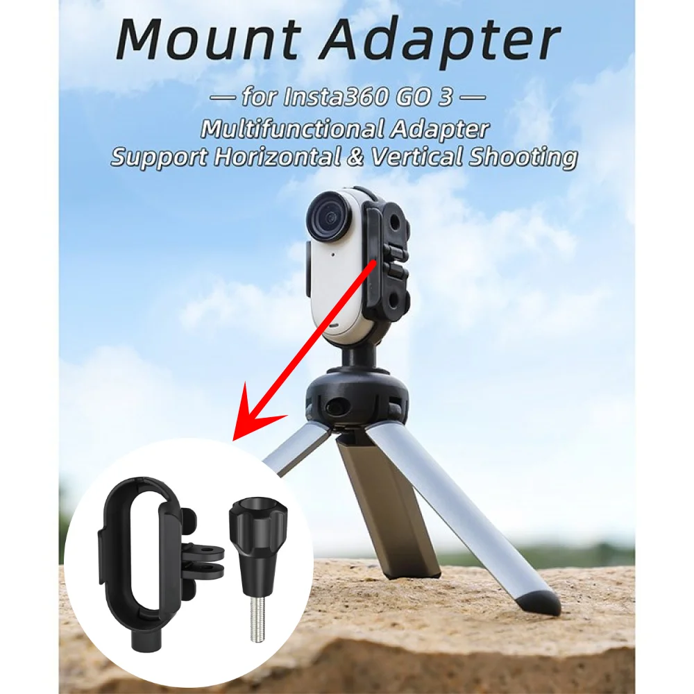 

Cooling Frame Holder Adapter for Insta GO 3 Multifunctional Adapter Support Horizontal and Vertical Shooting Camera Accessories