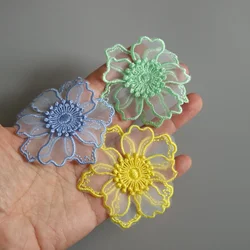 2pc/lot fairy flower patches for clothing DIY floral embroidered parches appliques for clothes decoration parch ropa