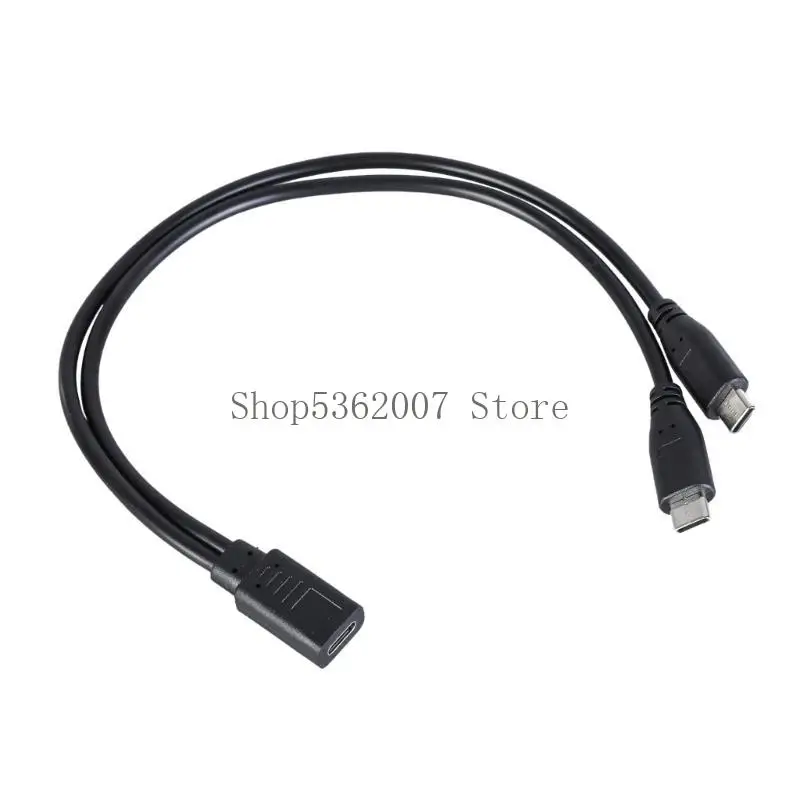 Tipo C fêmea dobrar o divisor carregamento rápido do tipo C para vários dispositivos 40JB