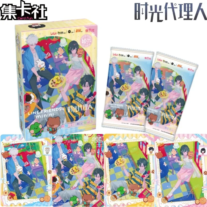 

Card.Fun Genuine Time Agent LINE FRIENDS Minini Co Фирменная ограниченная коллекционная карта Красочная серия Time Периферийные устройства аниме Подарки