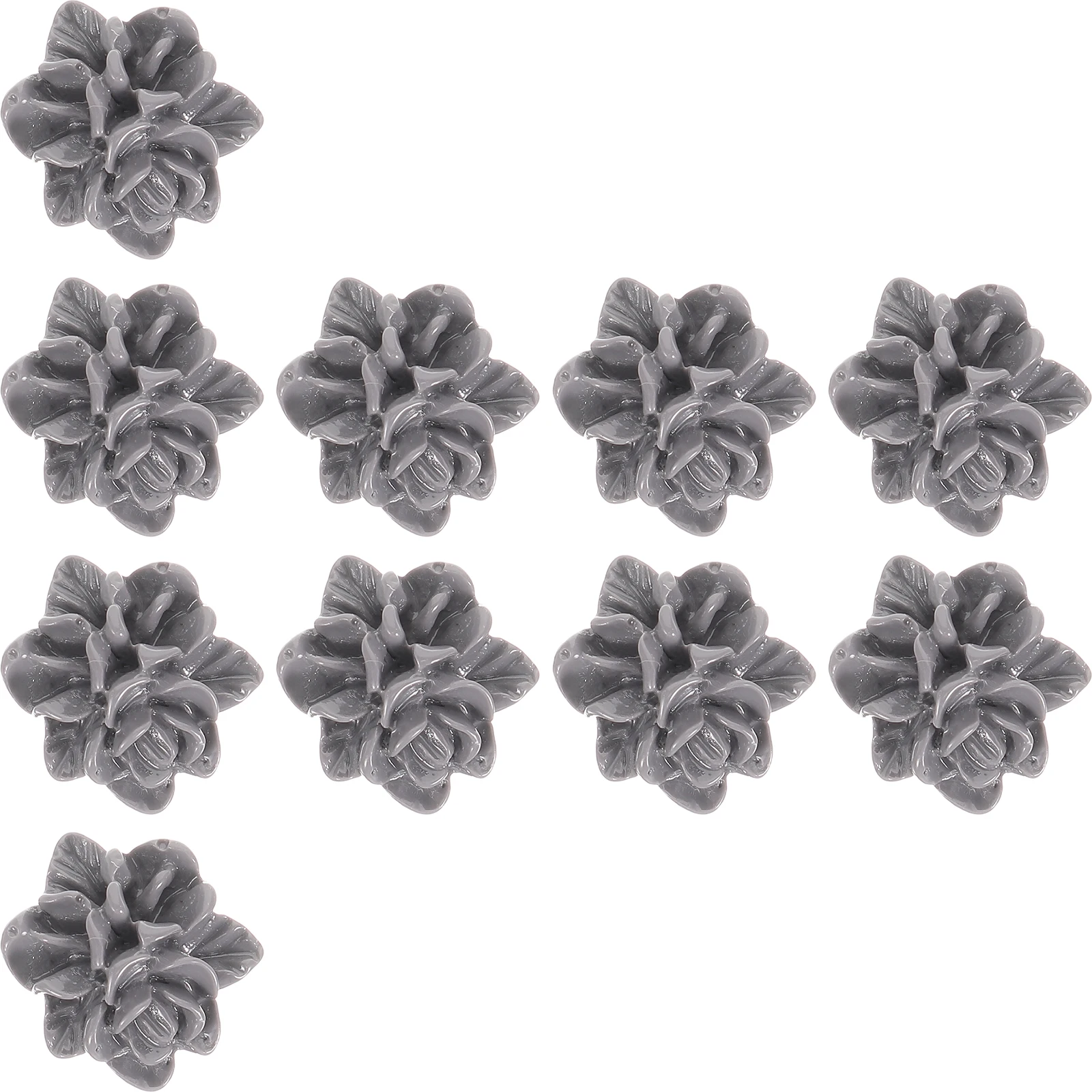 

10pcs Purple Gardenia Resin Charms Mini Flowers Crafts naments DIY Accessories Phone Case Decor Headdress Embellishments Jewelry