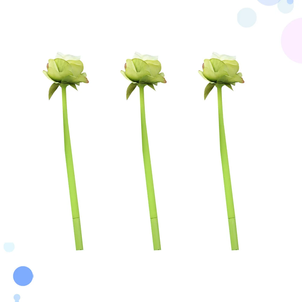 

Необычная ручка с цветком, гелевые ручки, чернила, цветы, черная тонкая точка, милая шариковая ручка с цветочным принтом, роза