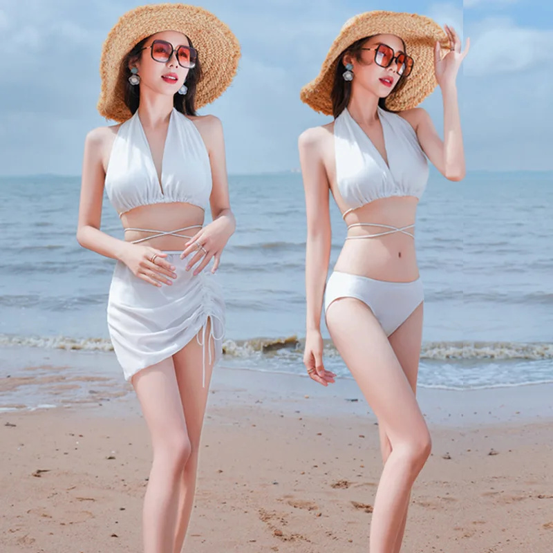 

Women's Black Tankini Sets, Female Swimwear, Sports Beach Wear, 3-Piece Bathing Suits, Pool Women's Swimming Suits, Summer