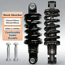 Bike Rear Shock Absorber, Spring, 150mm, 165 mm, MTB, Electric Bikes, Scooter, Folding Bicycle Suspension Damper