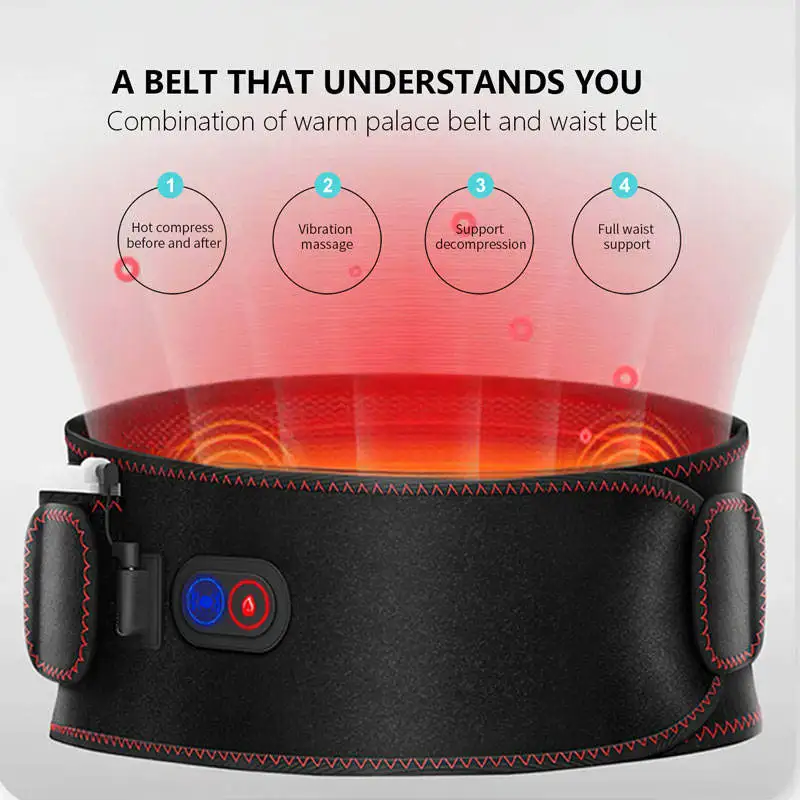 هايت الجودة النساء الرعاية الصحية الاهتزاز سليم الكهربائية الحرارة حتى مدرب خصر حزام تسخين حزام الحرارة النحيف للاستخدام المنزلي