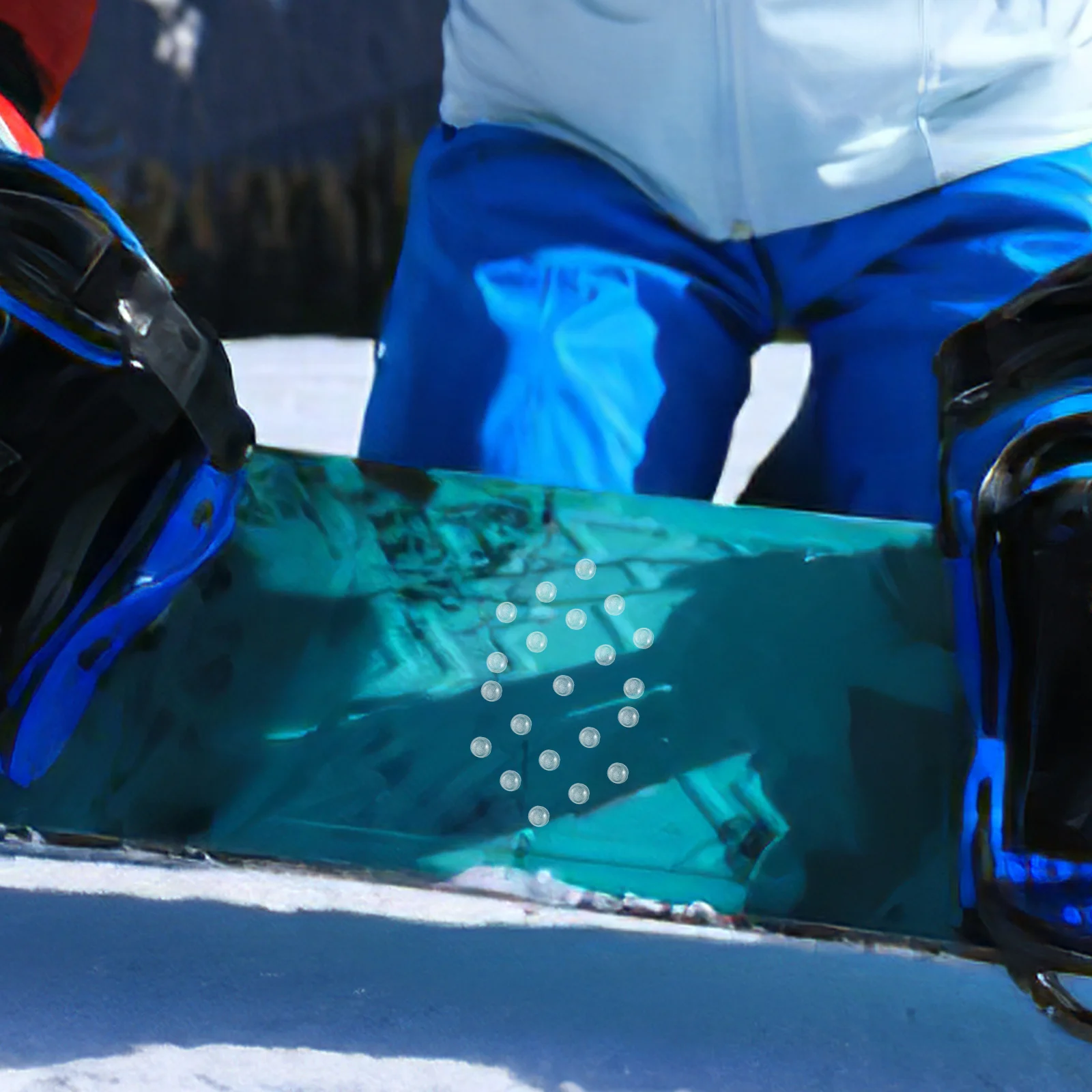 1 قطعة على الجليد المضادة للانزلاق ملصق دائم في الهواء الطلق التزلج التزلج وسادة للرياضات الشتوية الأسرة متعة التبعي #4