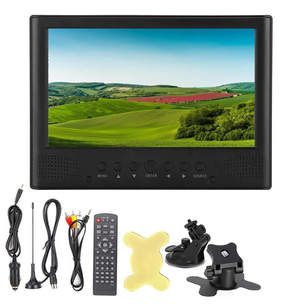 Leadstar D9 9 Inch Digital Mini Tv With ISDB-T 1024x600 Reslution Portable Tv H265/Hevc Dolby For Home Car Outdoor Brazil Peru