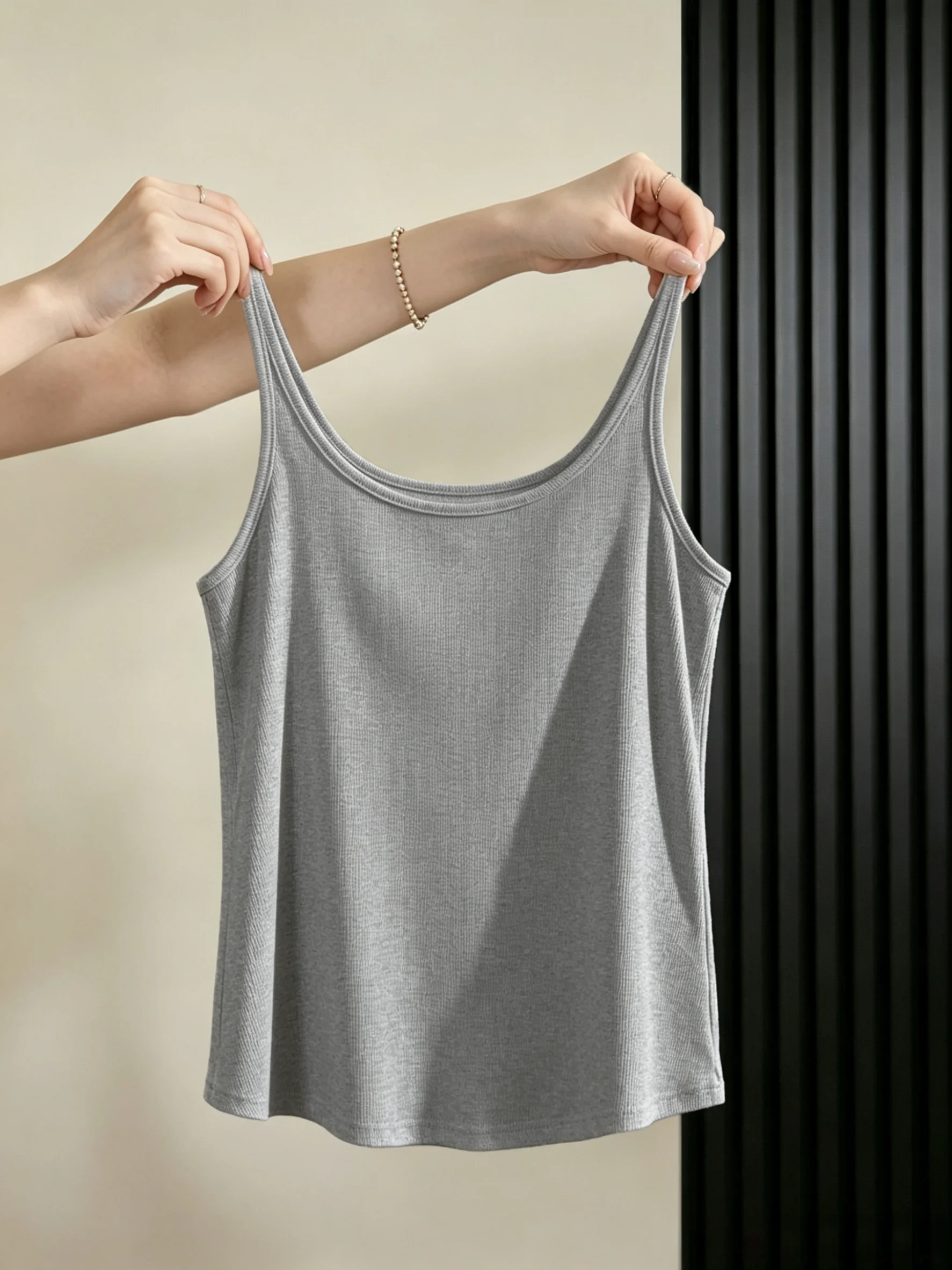 เสื้อกล้ามผ้าฝ้ายทรงหลวมสำหรับ - Tops บทวิจารณ์และราคา