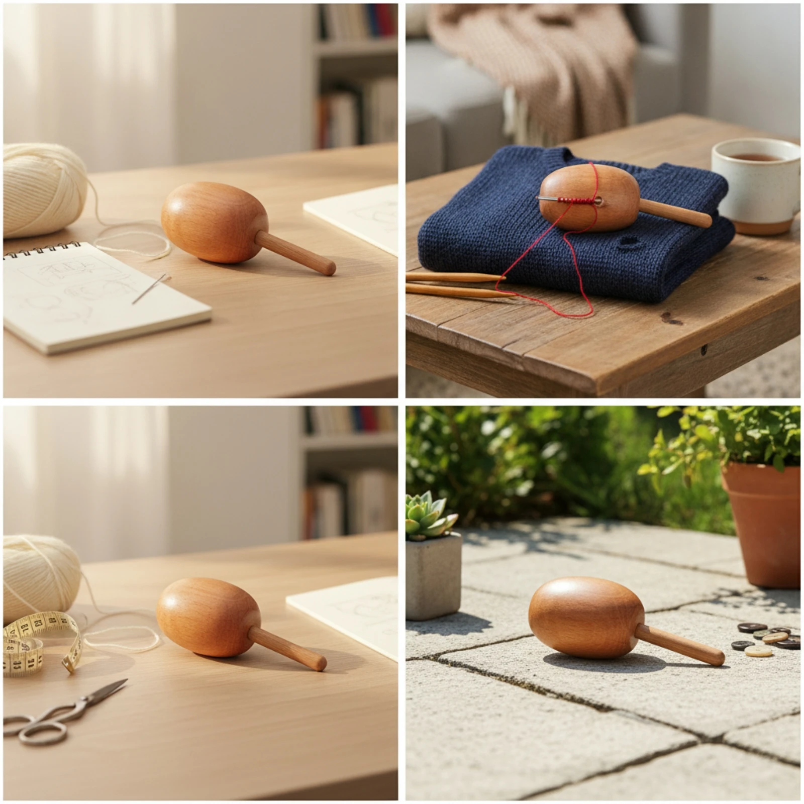 Darning Egg with Handle Ergono - Wooden Crochet Hooks Ergonomic Handle ulasan dan harga