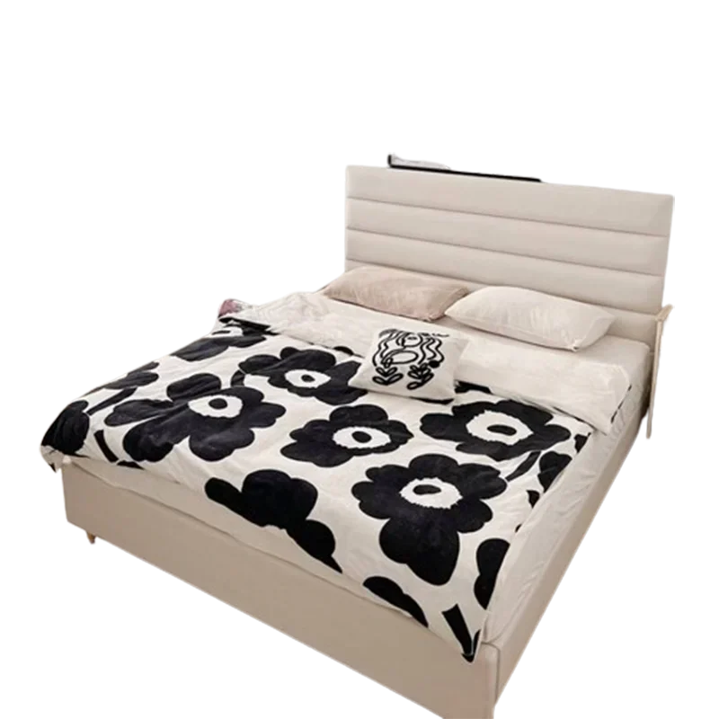 

Довольно элегантная двуспальная кровать, деревянная современная спальня для хранения, полноразмерные основания, кровать Queen House, роскошная мебель для дома Camas De Dormitorio