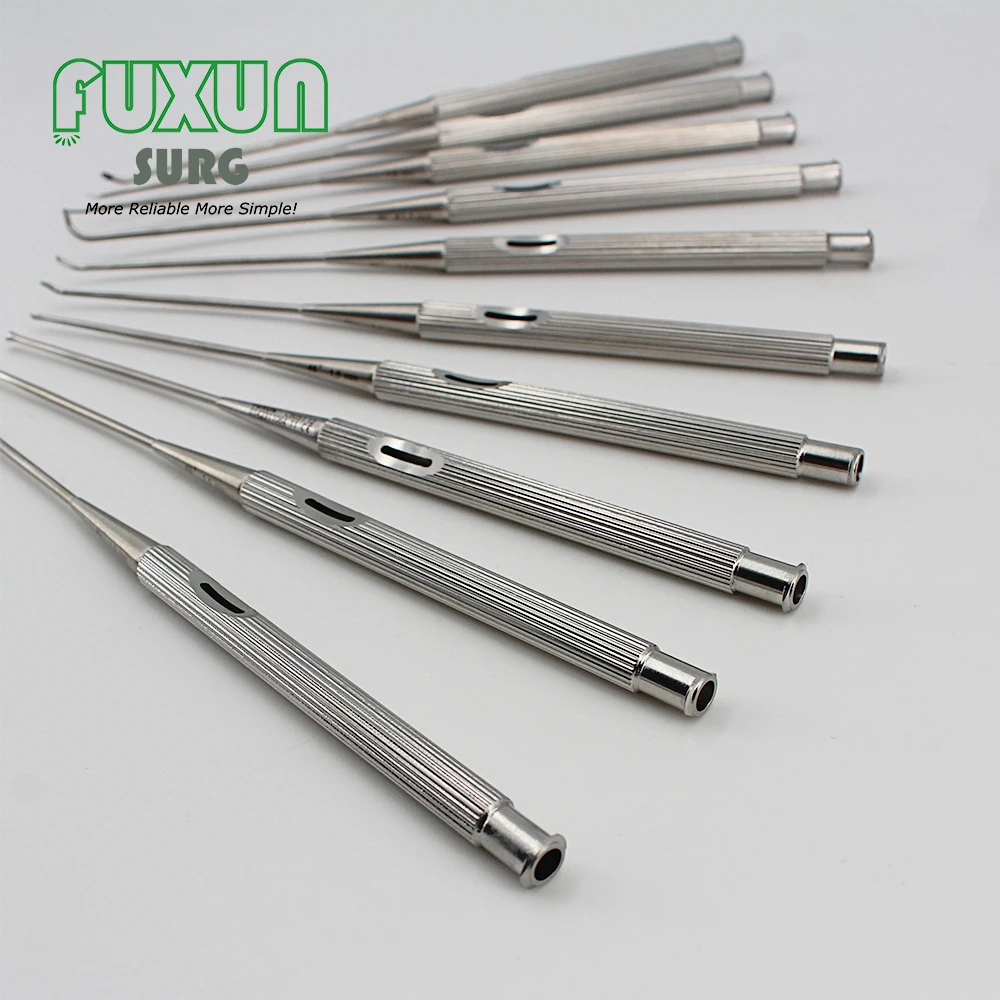 Ear Micro Operating Instrument Set ENT Otology Hook Elevator Curette Suction Tools for Outpatient Inspection