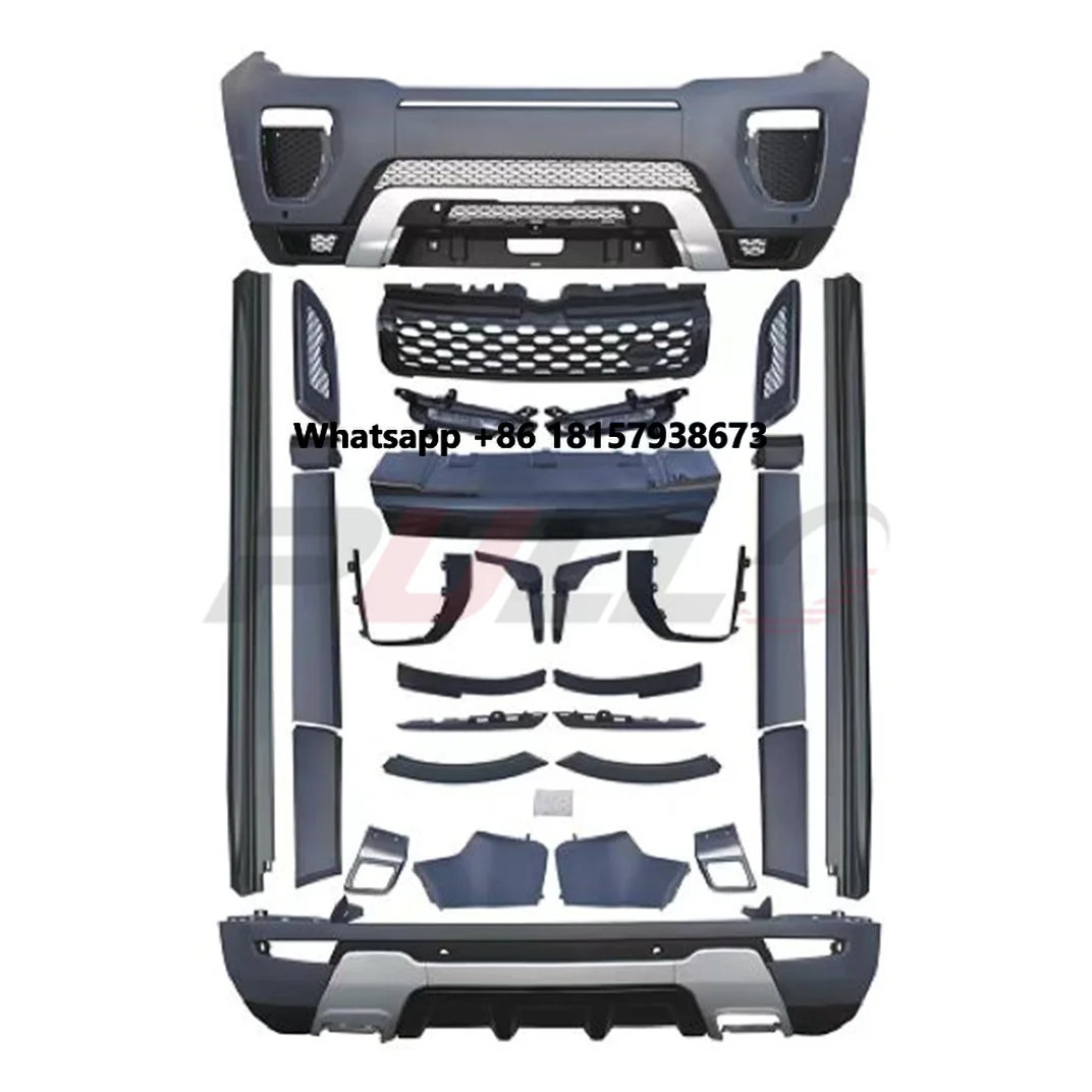 

Car Bumpers Modified for Range Rover Evoque 2010 to 2016 Dynamic Include Front Rear Bumper with Grille Side Skirt