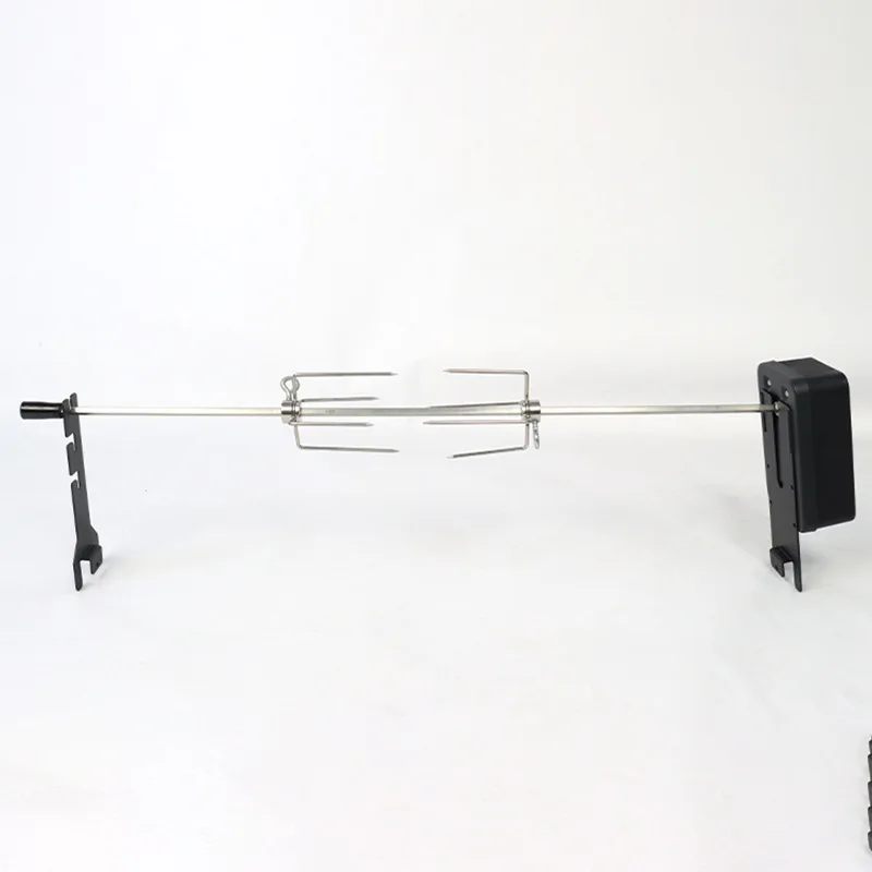 

Customized stainless steel electric barbecue support automatic rotating roast lamb roast chicken bracket fork roast chicken fork