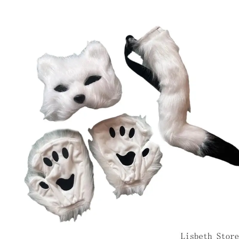 124A Adult Kid Animal Fancy Costume Accessories Cats Cosplay Halloween Costumes