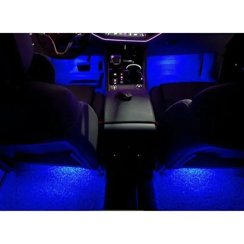 RGB LED سيارة فوتويل جو مصباح ديكور داخلي ضوء حثي اللمس متعدد الأوضاع لأودي #5