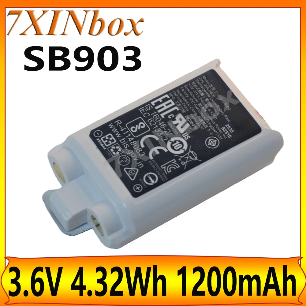 7XINbox SB903 SBC903 SBC10-903 3.6V 4.32Wh 1200mAh replacement Battery For Shure Digital Wireless transmitters SLXD1 SLXD2